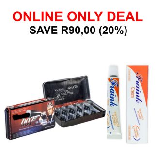 Viagra 007 and Fraink Delay Cream Combo